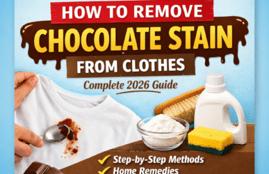 how to remove chocolate stain from clothes
